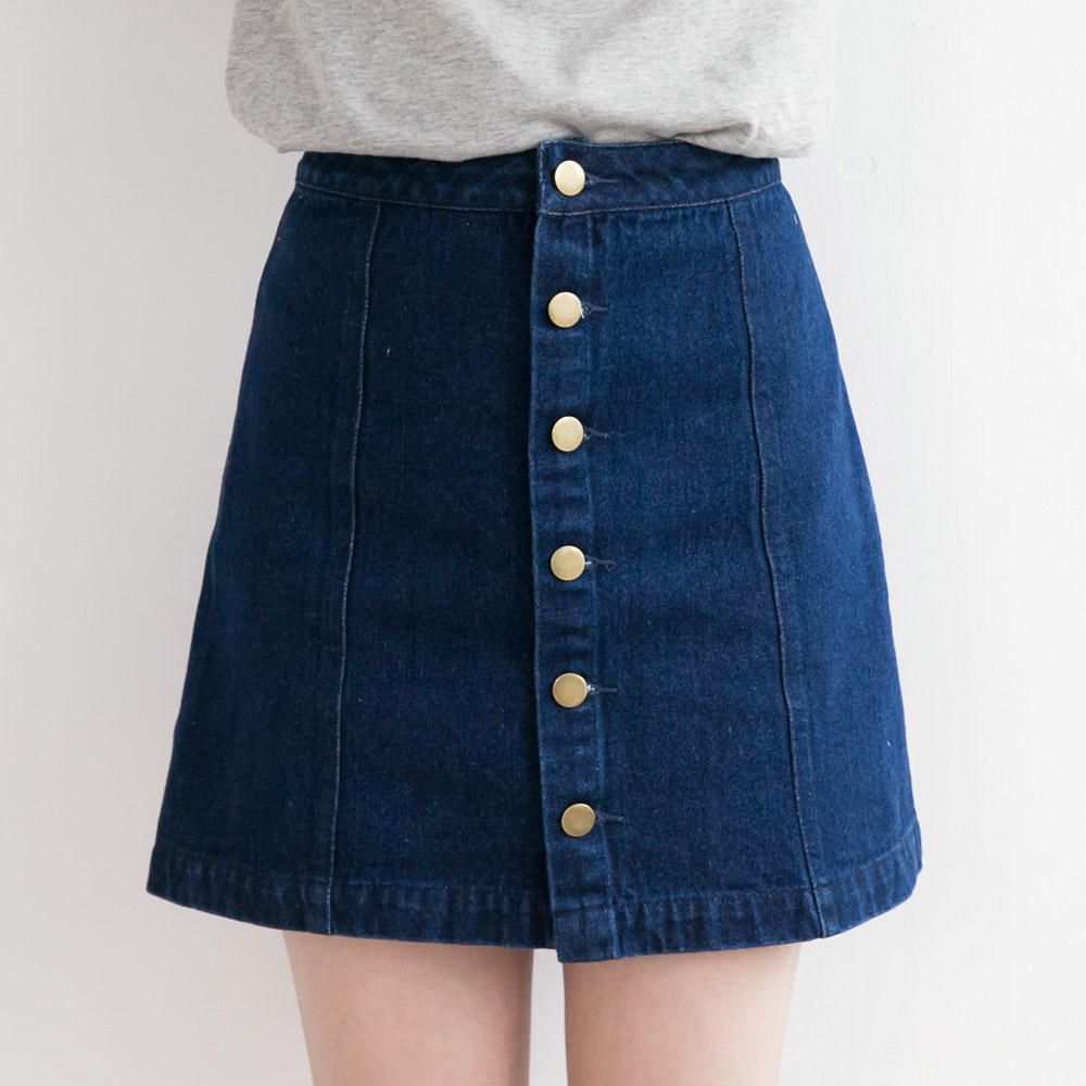 TOKYO FASHION Womens Button Down Denim Skirt Japanese/Korean Fashion eBay