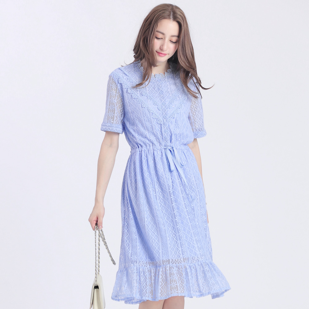 YOCO Womens Ruffled Lace Peasant Dress Japanese/Korean Fashion eBay
